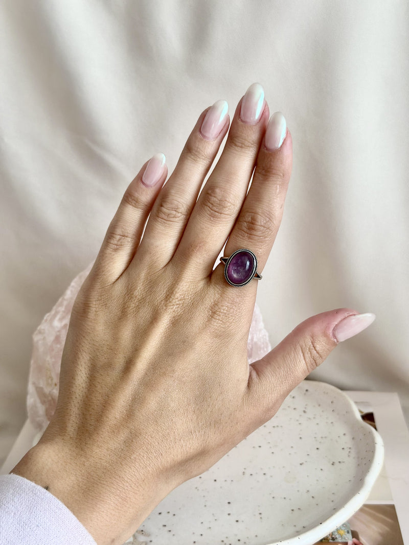 Bague | Alba | Lépidolite mica