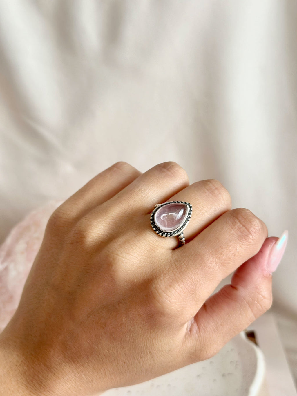 Bague | Elara | Quartz rose