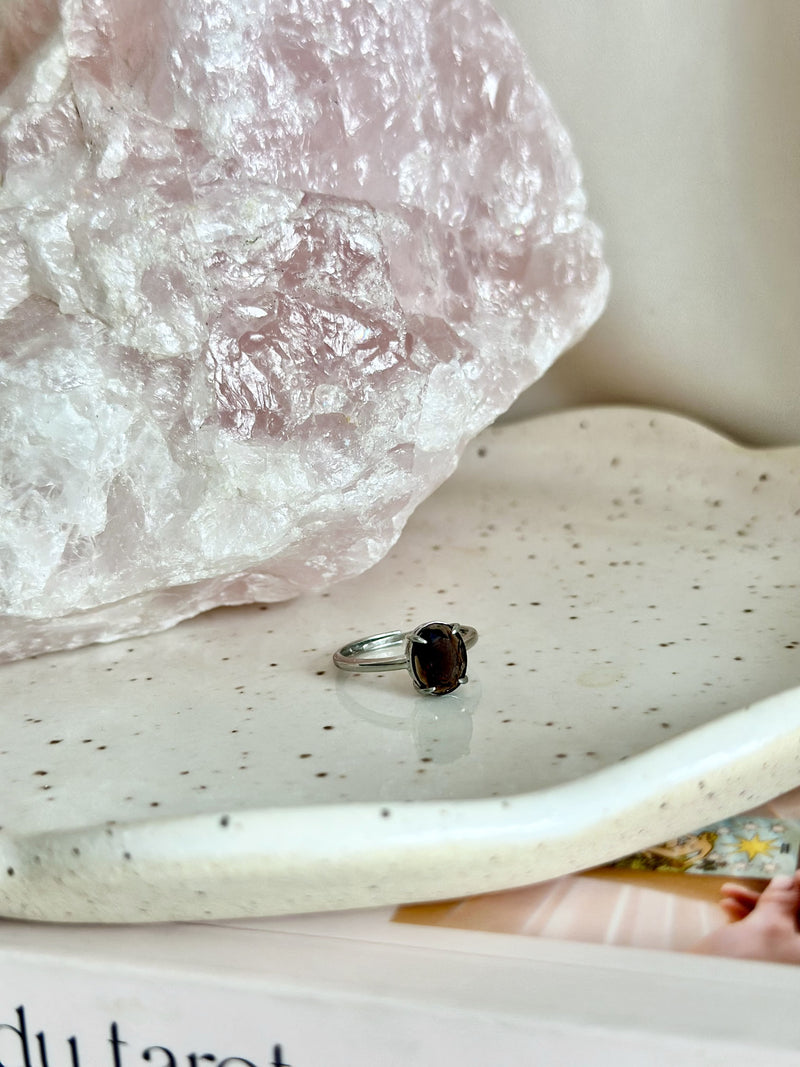 Bague | Noctra | Quartz fumé