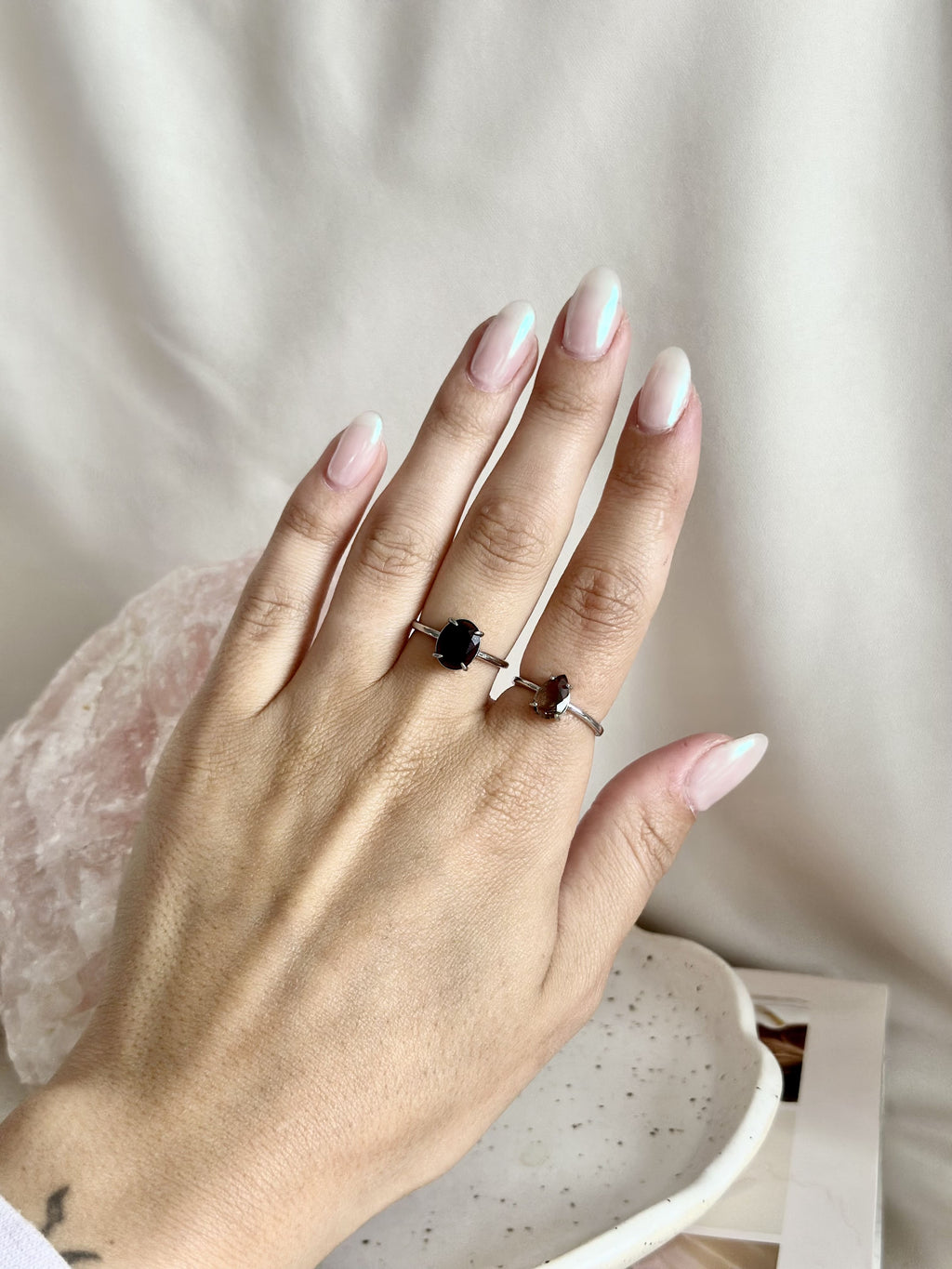 Bague | Noctra | Quartz fumé