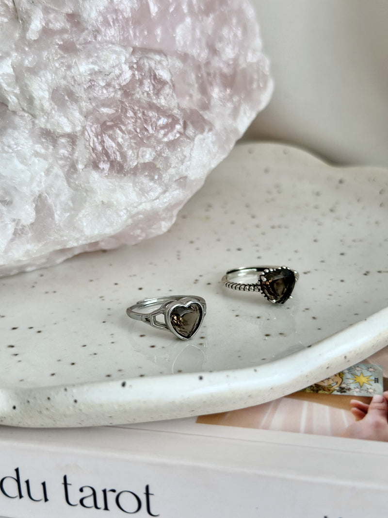 Bague | Éclipse | Quartz fumé