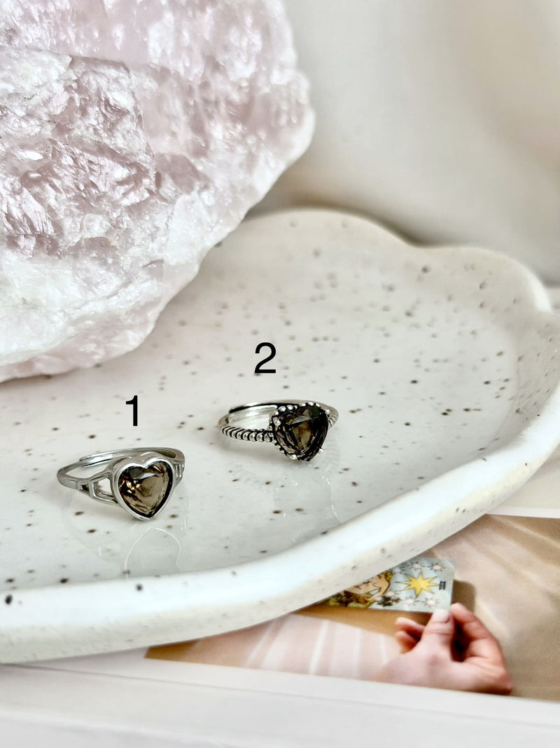 Bague | Éclipse | Quartz fumé