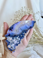 Papillon | Agate Fleur Bleue