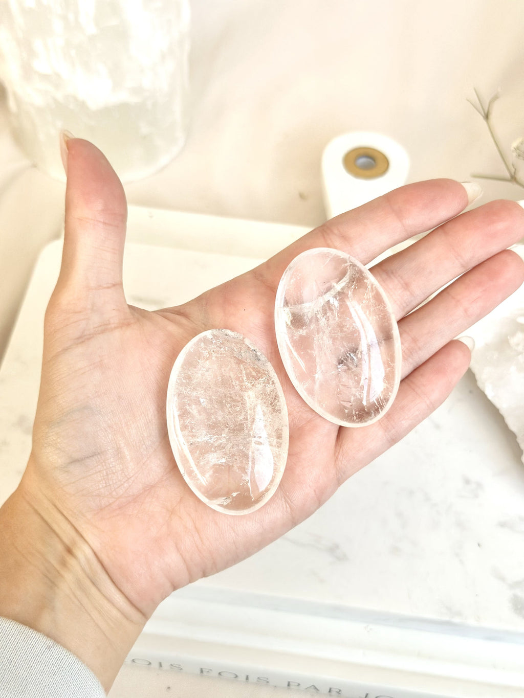 Pierre de paume | Quartz clair
