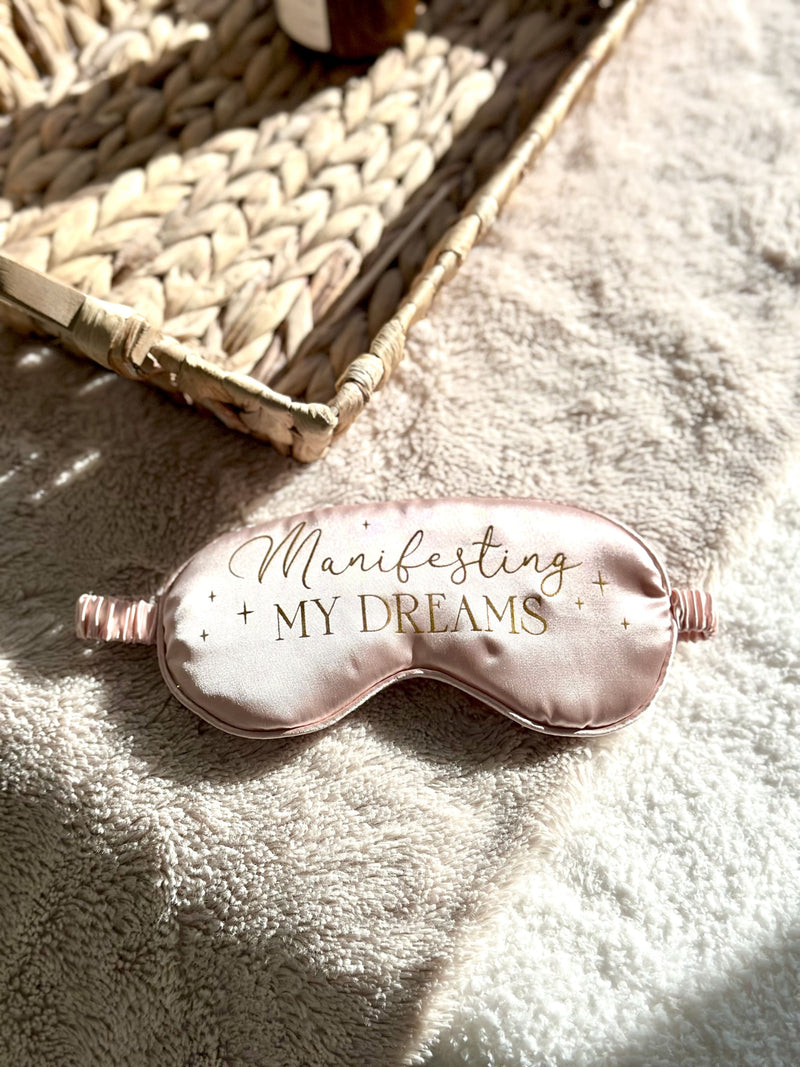 Masque de sommeil en satin | Manifesting My Dreams
