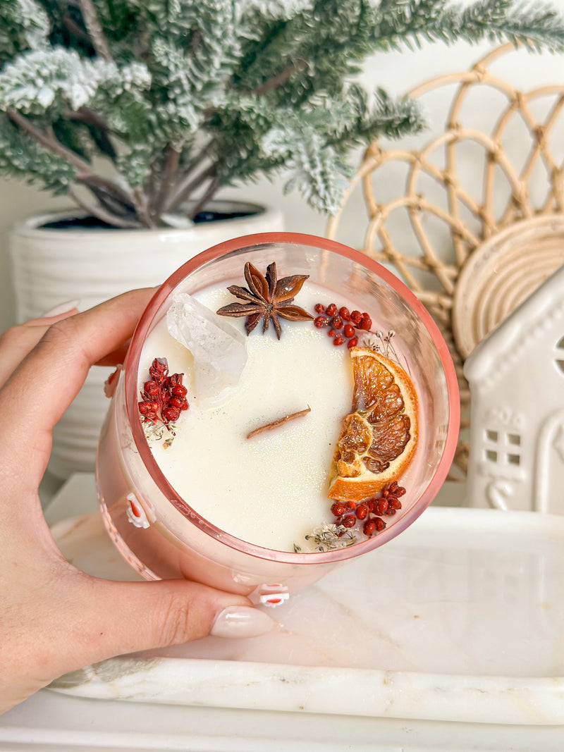 Chandelle | Verre | Petit papa Noël