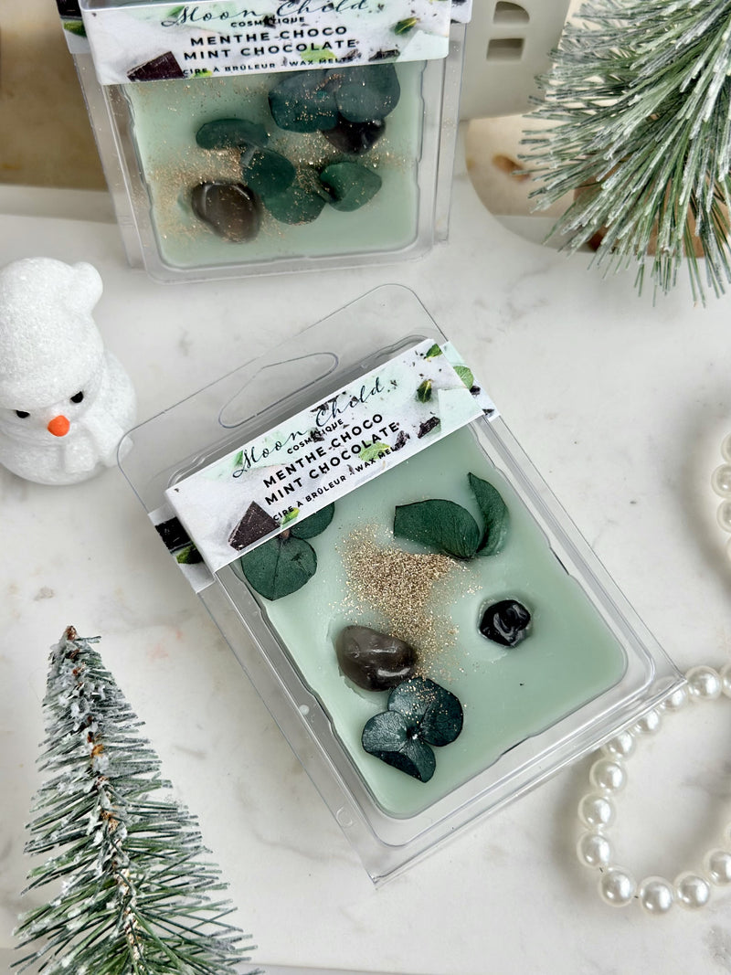 Menthe et chocolat | Cire de soya pour diffuseur