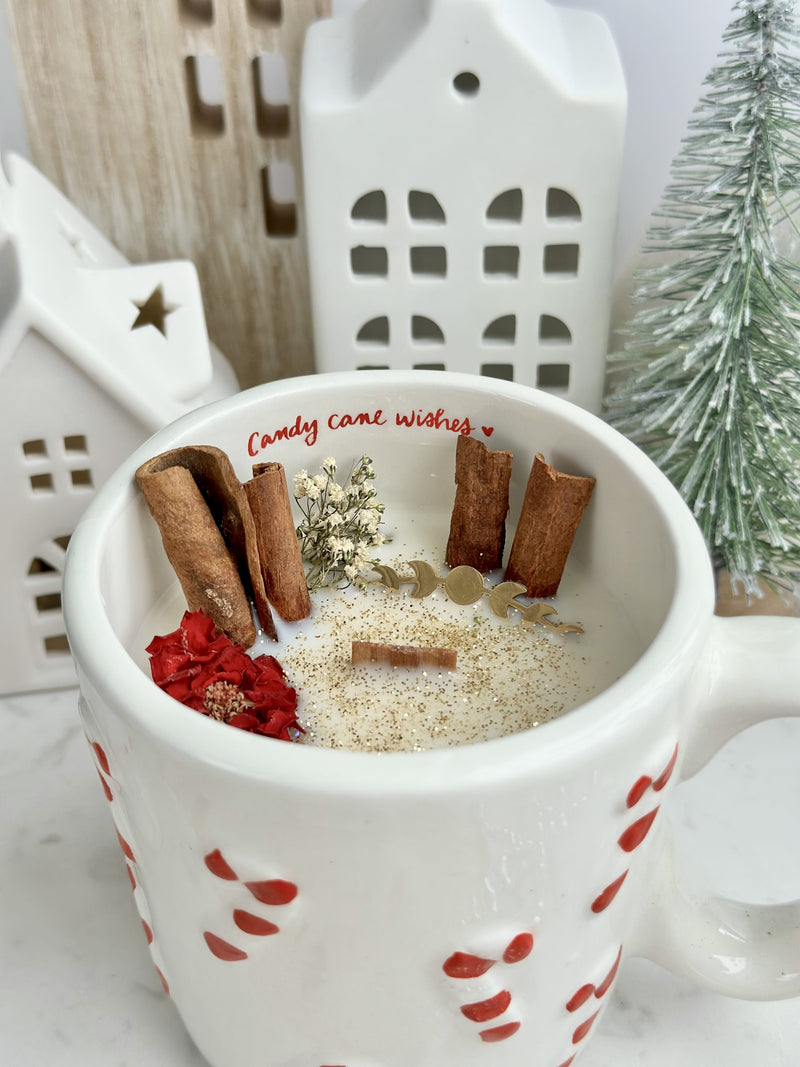 Chandelle | Tasse | Candy cane wishes | Forêt enchantée