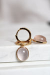 Boucles d'oreilles | Quartz rose