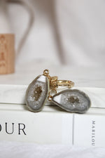 Boucles d'oreilles | Géode agate