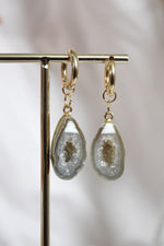 Boucles d'oreilles | Géode agate