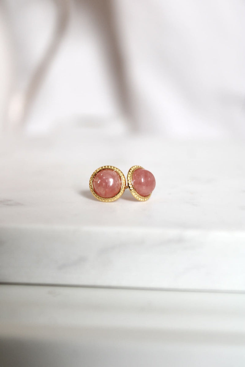 Boucles d'oreilles | Rhodochrosite