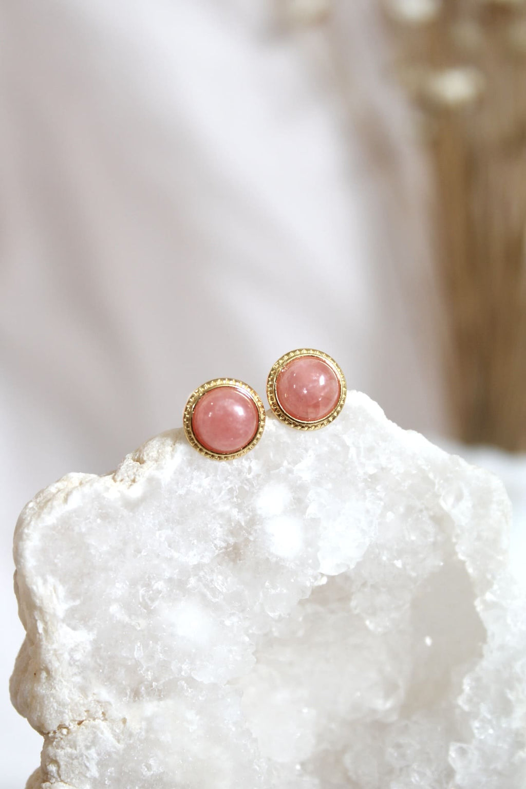 Boucles d'oreilles | Rhodochrosite