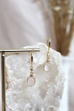 Boucles d'oreilles | Quartz rose