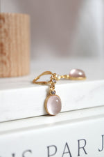 Boucles d'oreilles | Quartz rose