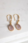 Boucles d'oreilles | Quartz rose