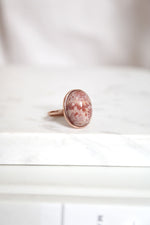 Bague | Or rose | Jade corail