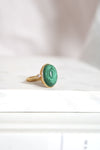 Bague | Or | Malachite