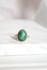 Bague | Or | Malachite