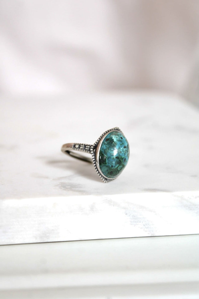 Bague | Argent | Chrysocolle
