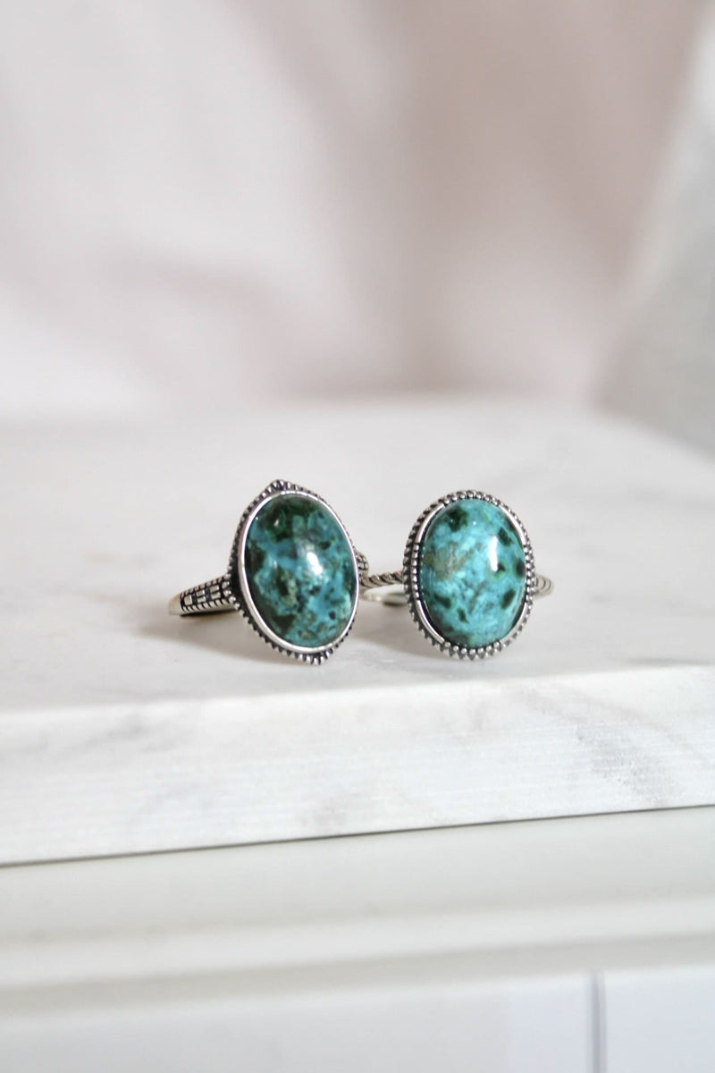 Bague | Argent | Chrysocolle