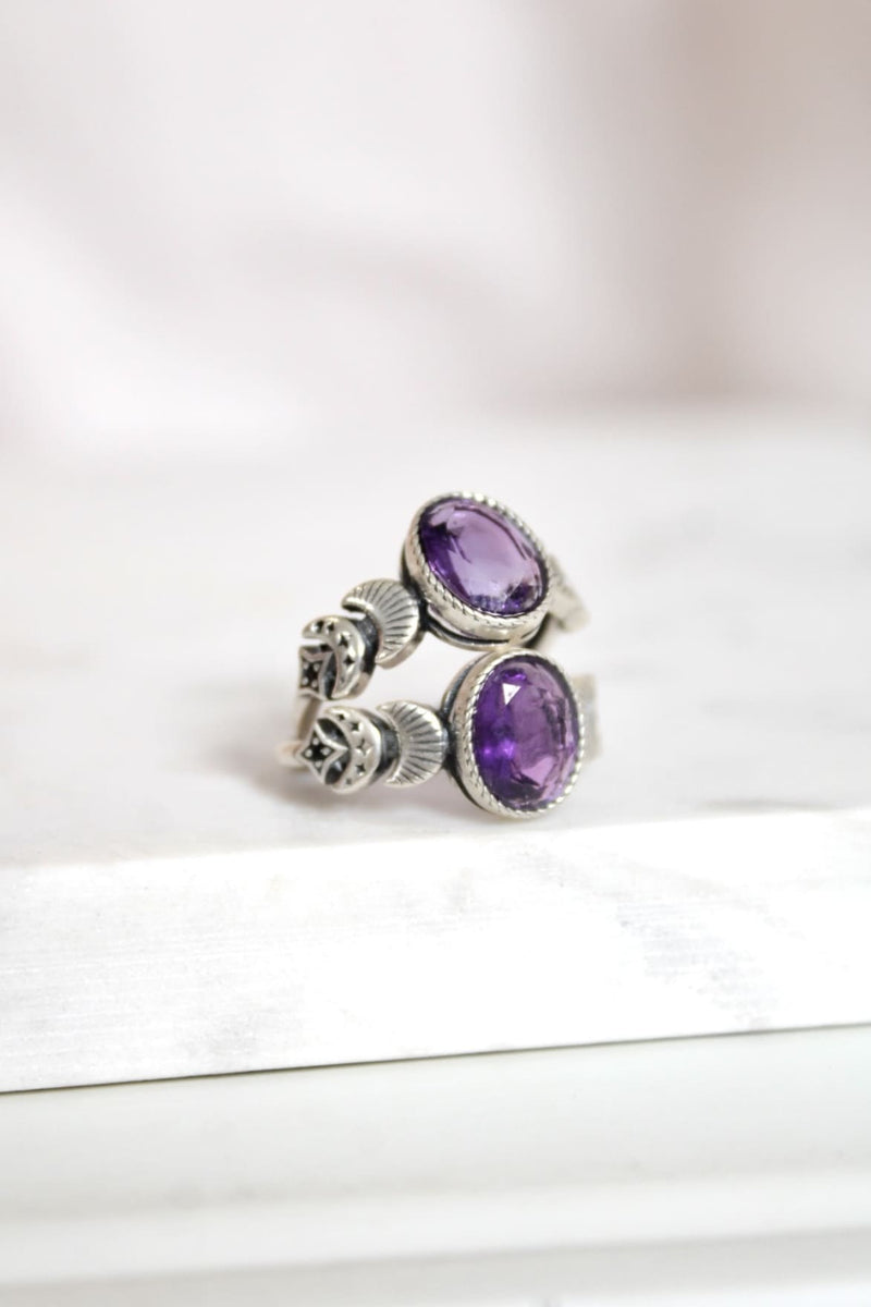 Bague | Phase lunaire | Améthyste