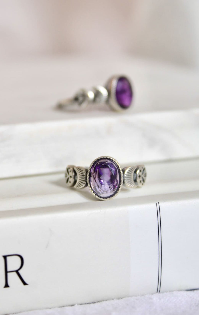 Bague | Phase lunaire | Améthyste