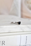 Bague | cœur | obsidienne
