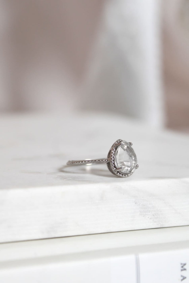 Bague | Argent | Quartz clair
