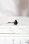 Bague | Goutte | obsidienne
