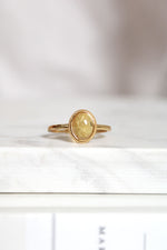 Bague | or | Quartz rutilé