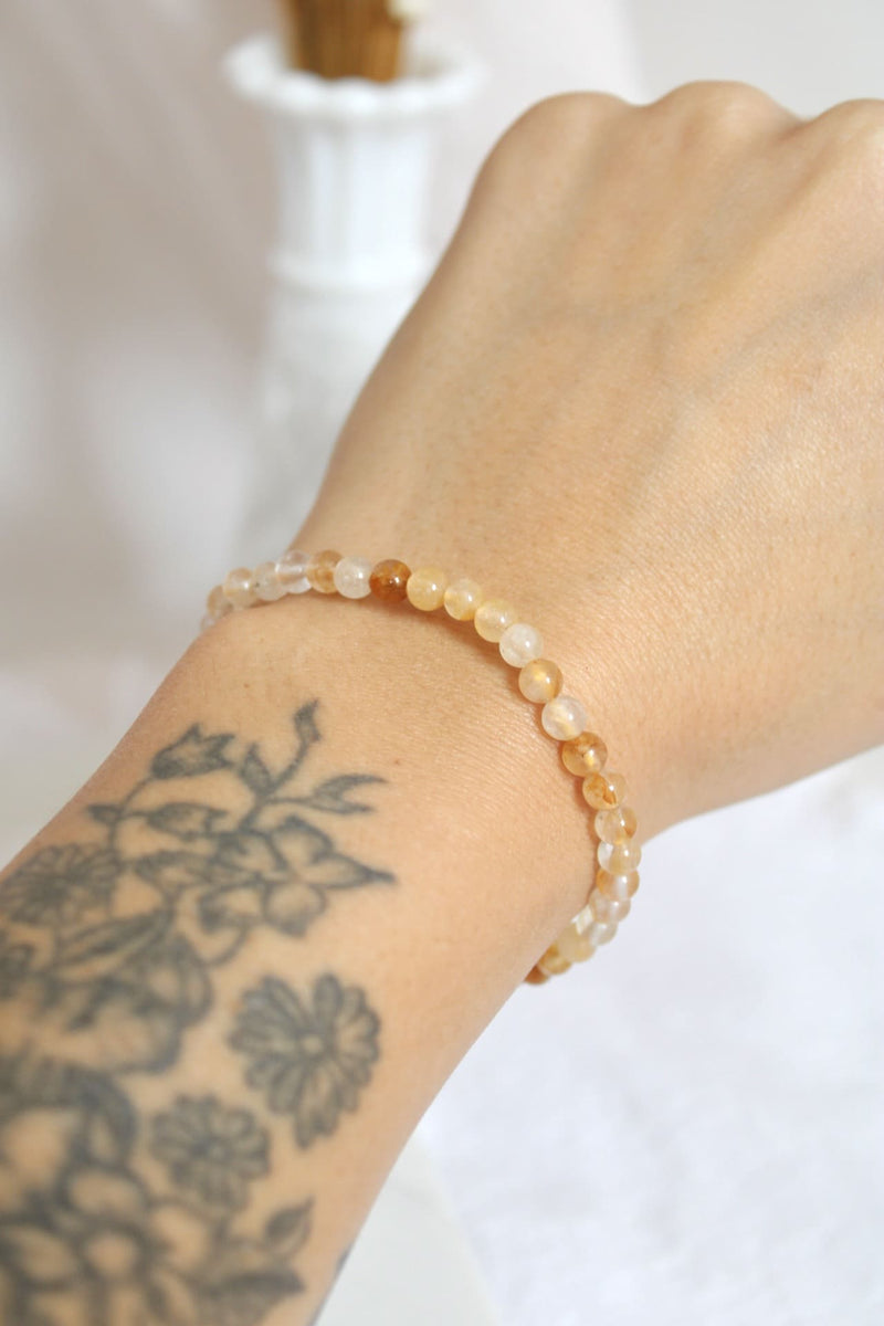 Bracelet | Quartz guérisseur  | 4mm