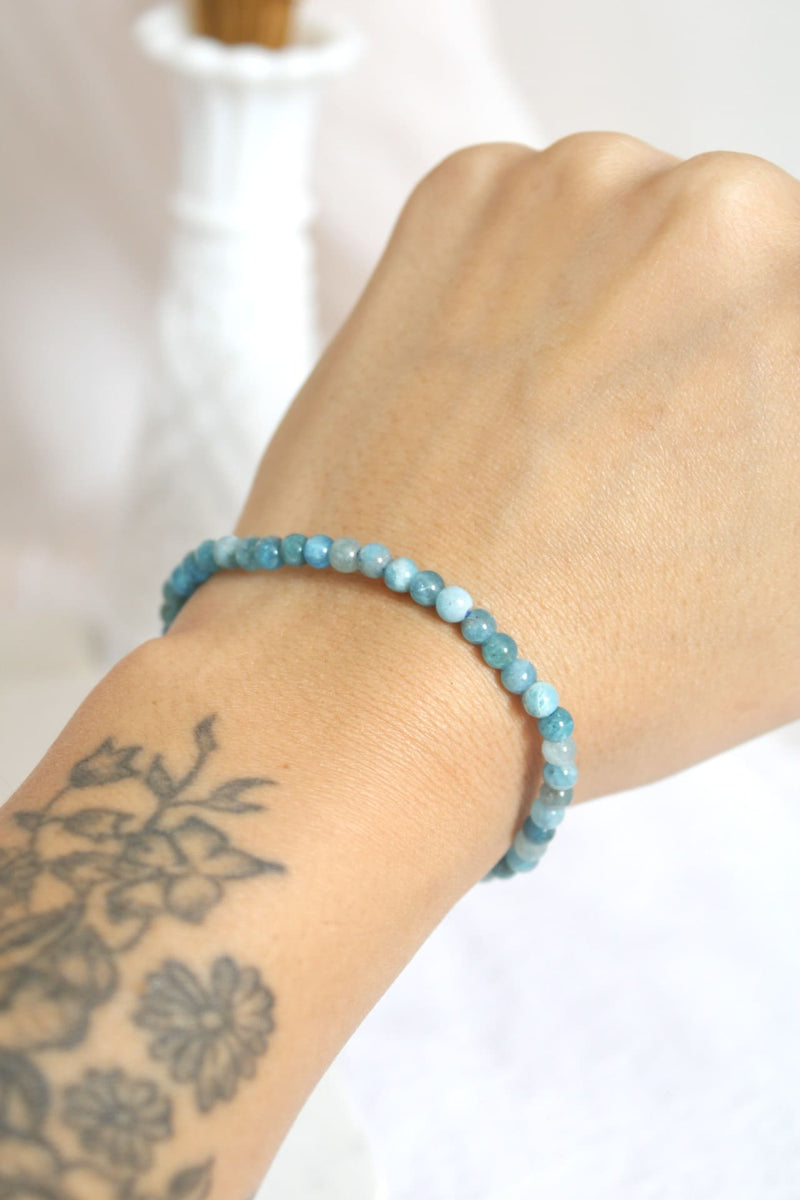 Bracelet | Apatite  | 4mm