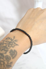 Bracelet | obsidienne  | 4mm
