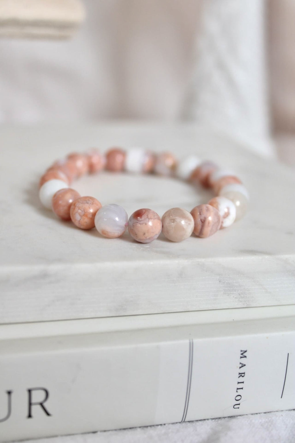 Bracelet | Agate Cotton Candy | 8mm
