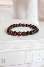 Bracelet | Œil de tigre rouge