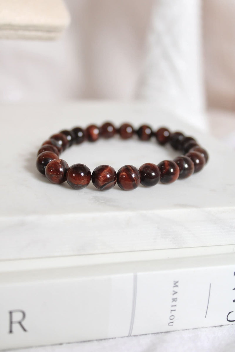 Bracelet | Œil de tigre rouge