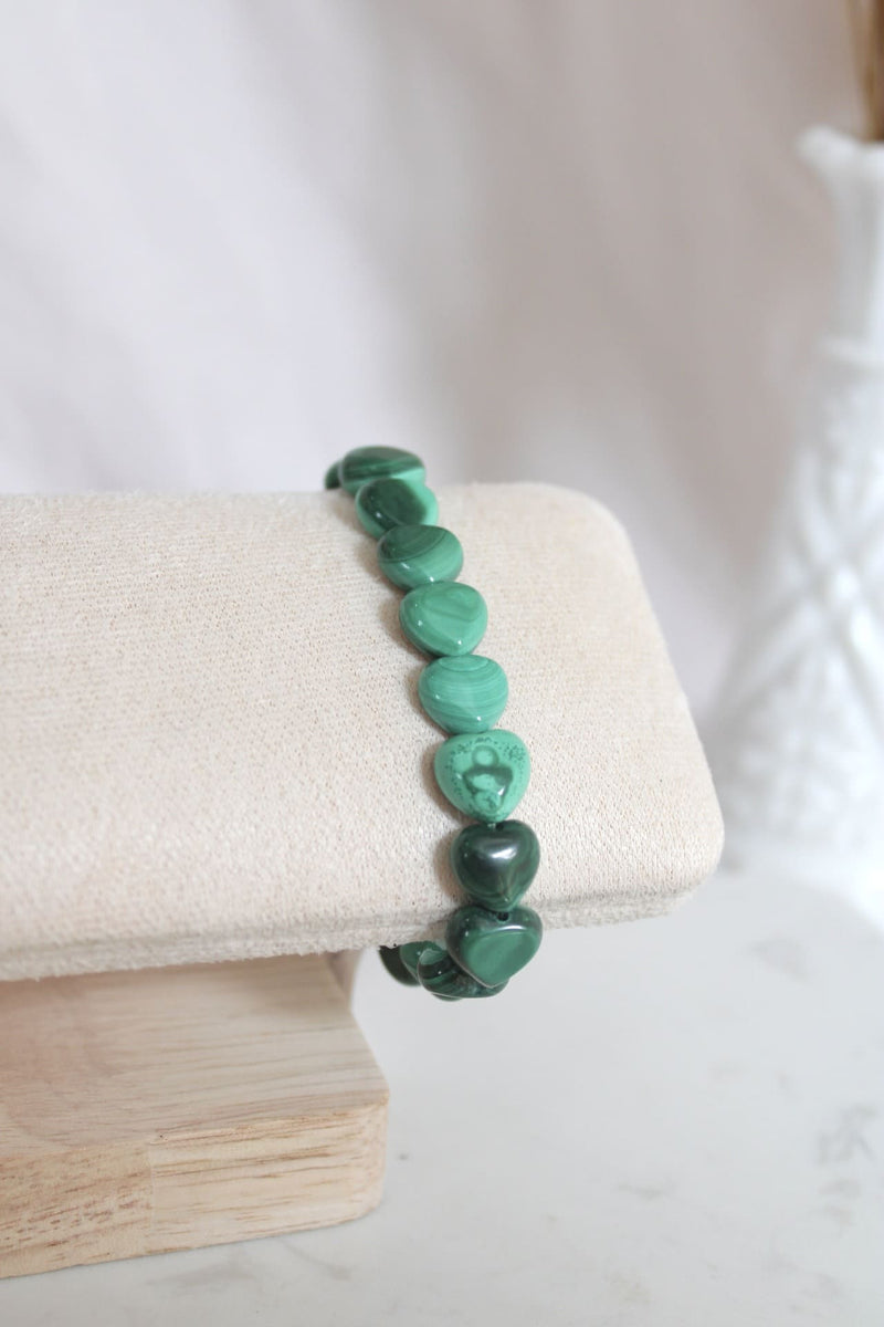 Bracelet | Malachite | Cœur