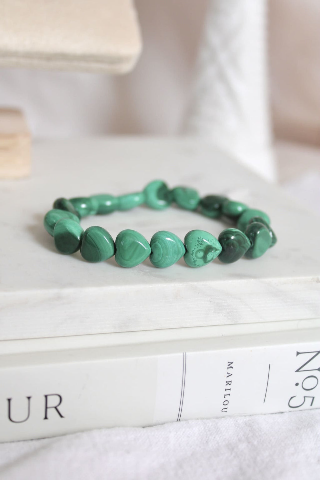 Bracelet | Malachite | Cœur