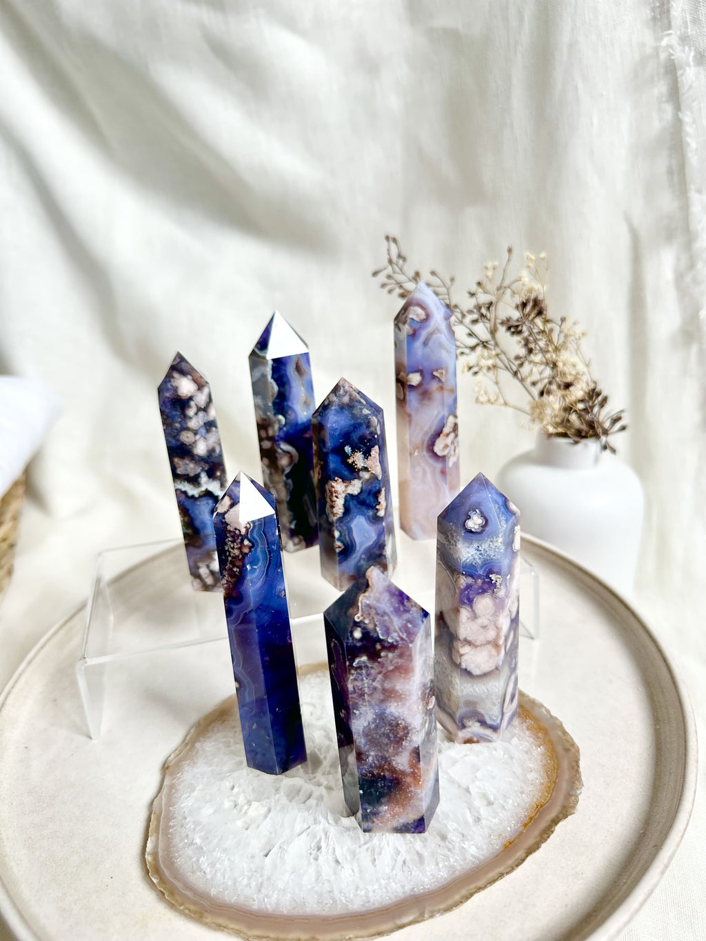 Tour | Agate Fleur Bleue