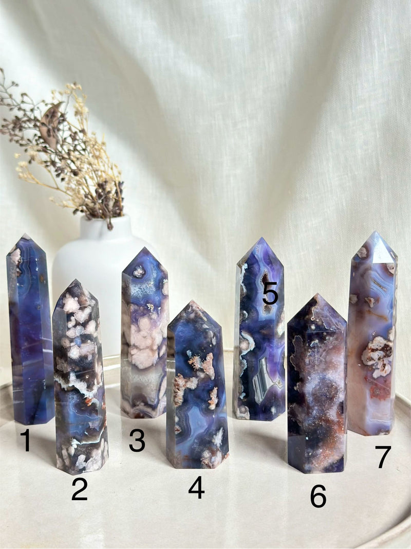 Tour | Agate Fleur Bleue