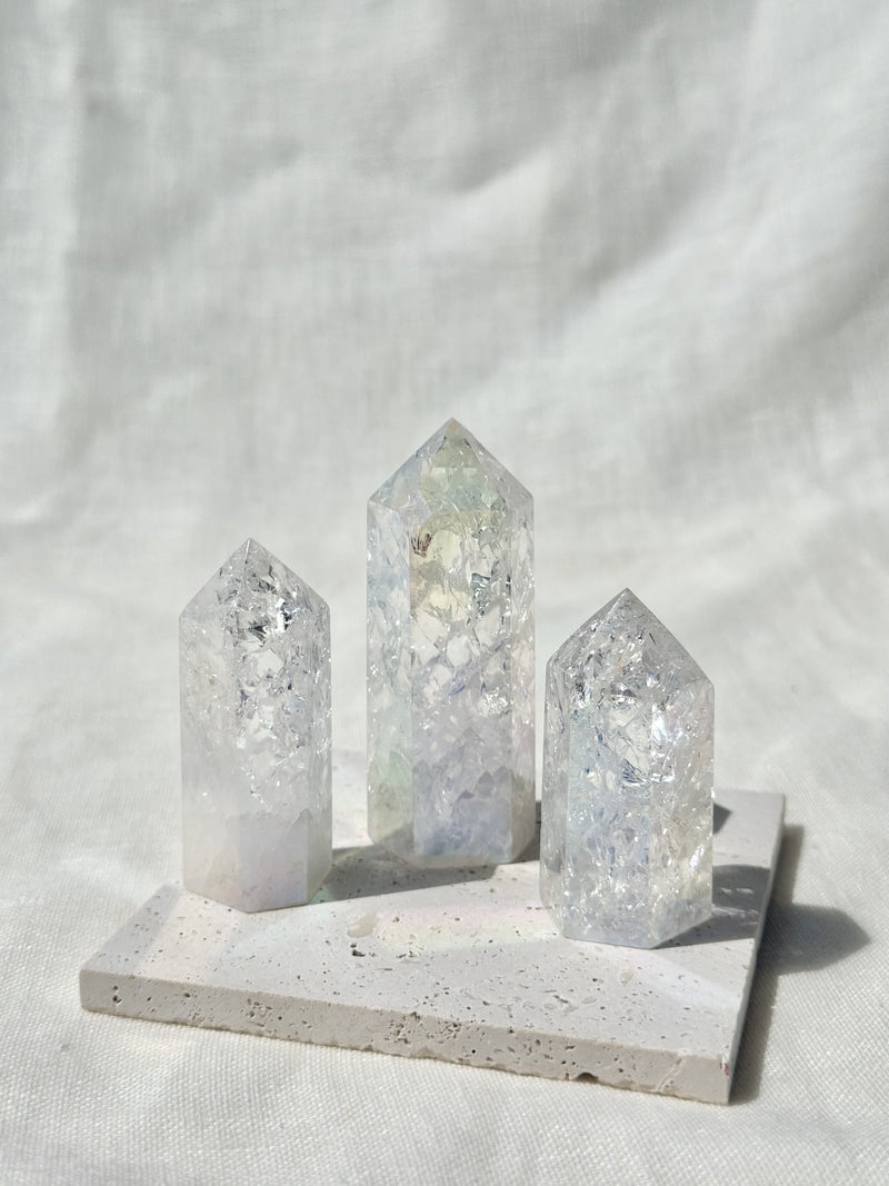 Tour | Quartz craquelé aura