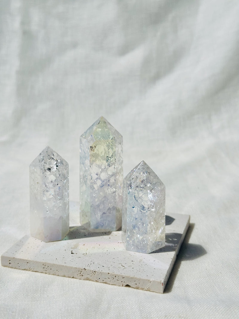 Tour | Quartz craquelé aura