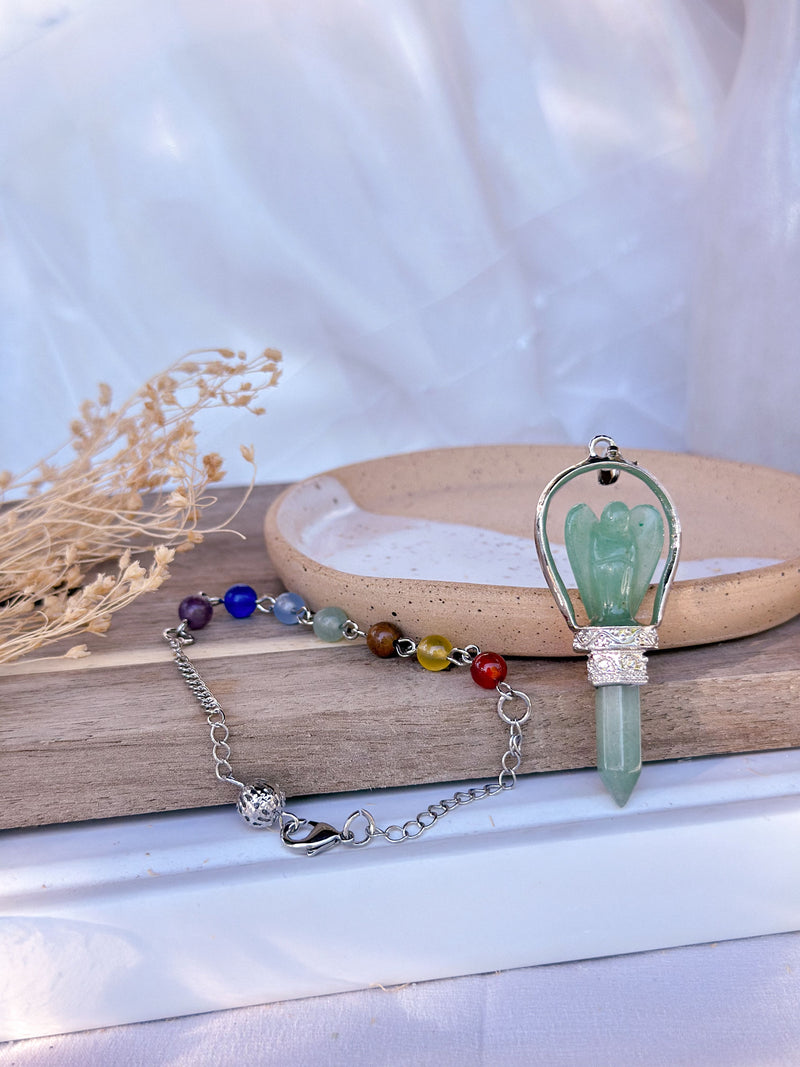 Pendule | Ange aventurine