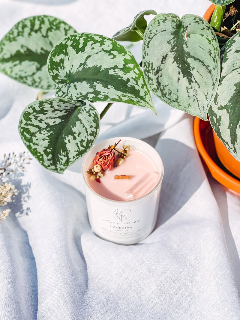 Chandelle | Gardénia |  Quartz Rose Aura
